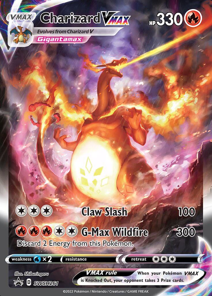 Pokemon Charizard Vmax Alt Art Town green