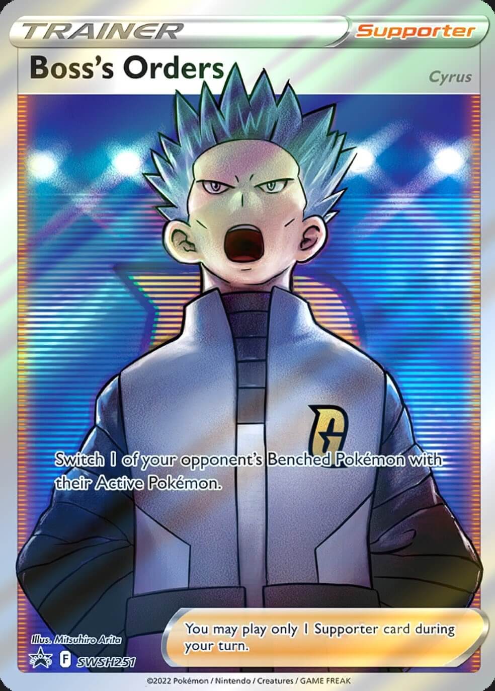 Boss’s Orders (Cyrus) Full Art Spotted in CardDex App!